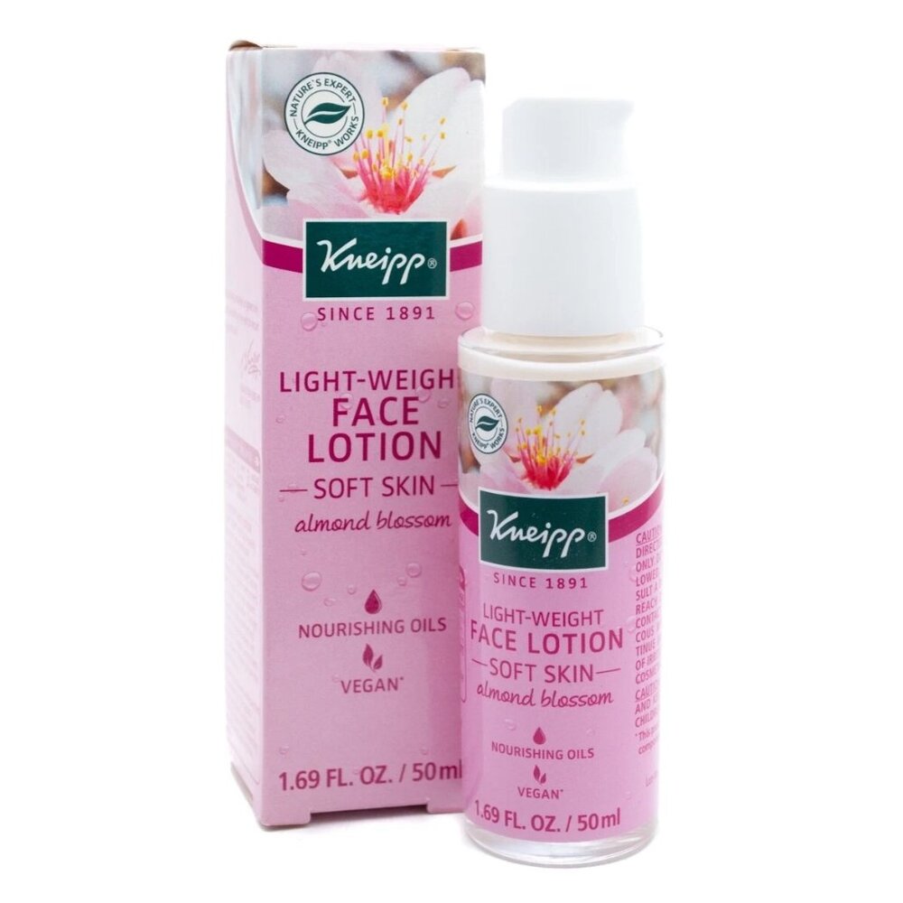 Kneipp Light-Weight Face Lotion, Soft Skin Almond NIB 1.69 oz